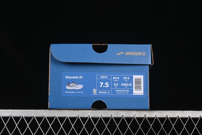 Brooks Glycerin 21 Cushioned Marathon Nitrogen Running Shoes - 1104191D420