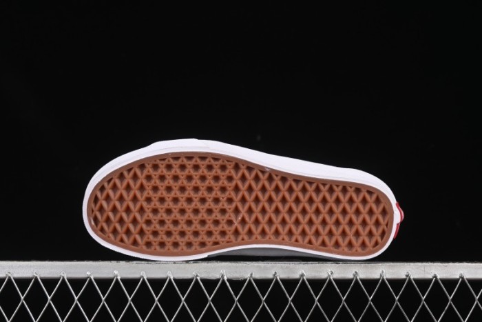 Vans Sk8-Low White Red Checkerboard Slip-Resistant Casual Skate Shoes - VN0A4UUK4W9