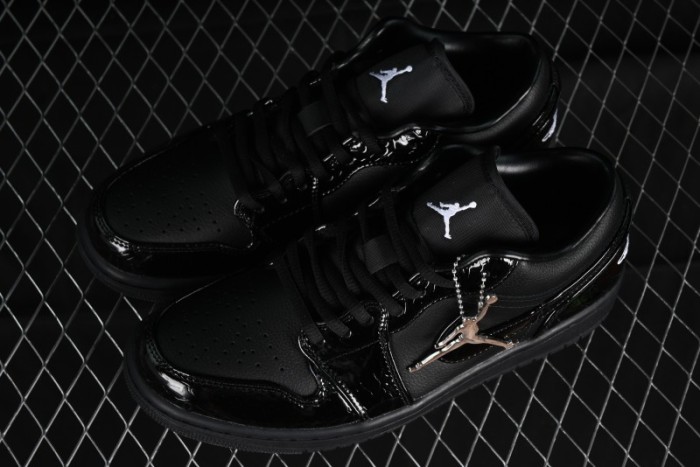 Nike Air Jordan 1 Low  Black Croc  Casual Sneakers - HJ7743-010