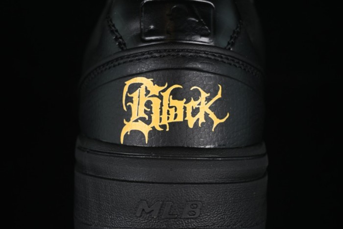 NY Yankees Black & Yellow Sneakers - Bold Logo Streetwear Shoes