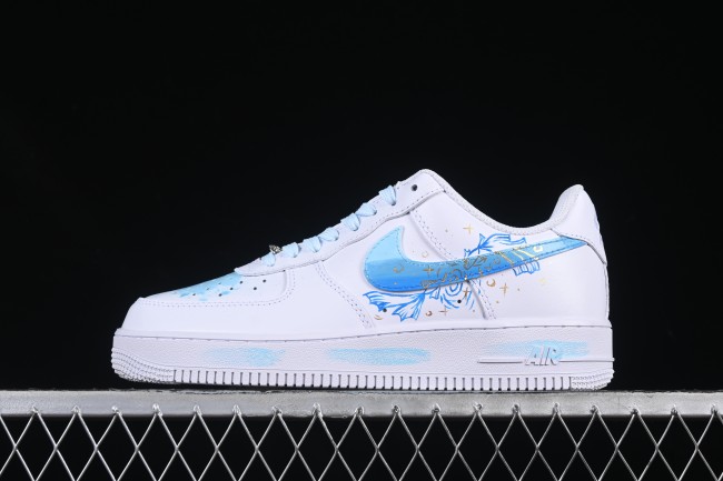 Nike Air Force 1'07 Low Custom Leather Casual Sneakers with Full-Length Air Cushion - LT0602-002