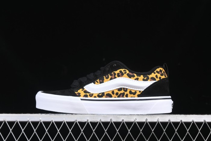 Vans Knu Skool Low Top Casual Sneakers in Leopard Print - VN000CR5CJK