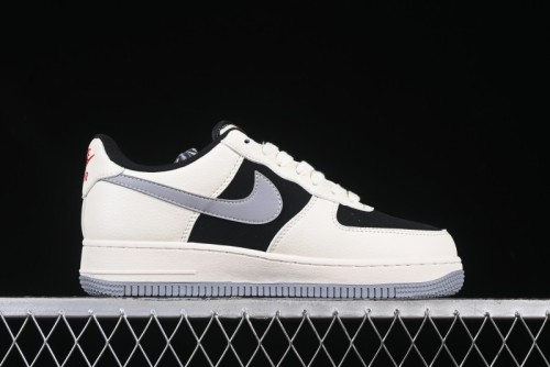 Nike Air Force 1 '07 Low Stussy Collaboration Beige Grey Black Low-Top Casual Sneakers - XZ6188-766