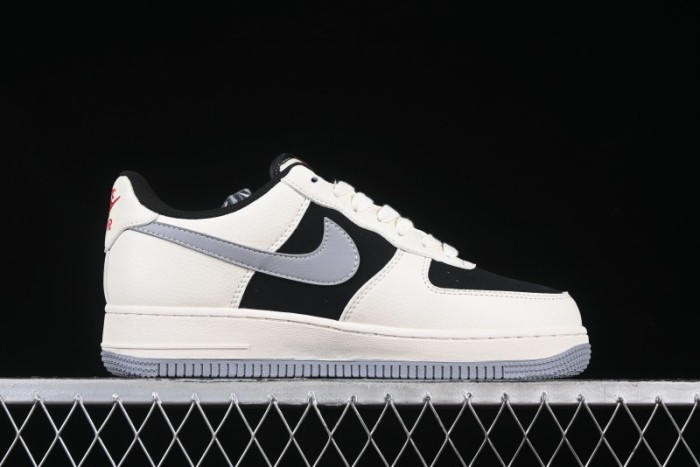 Nike Air Force 1 '07 Low Stussy Collaboration Beige Grey Black Low-Top Casual Sneakers - XZ6188-766