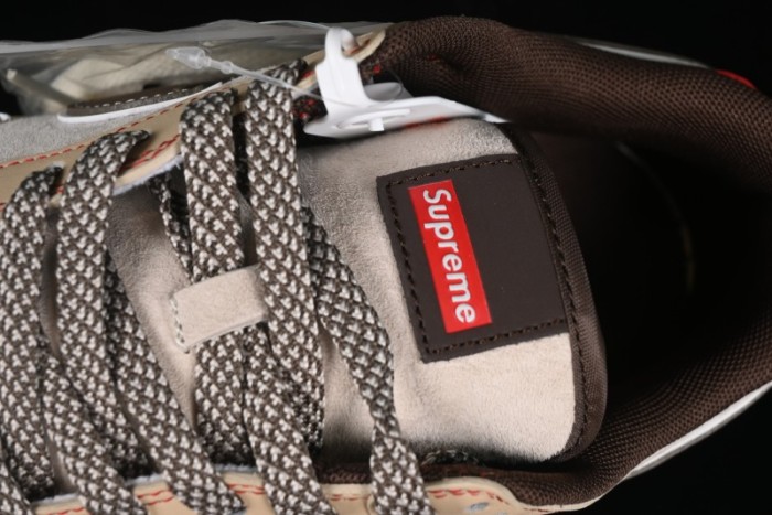 Nike SB Dunk Low SUP Collaboration - Distressed Black Swoosh Anniversary Custom Low-Top Skate Shoes - MM1089-021