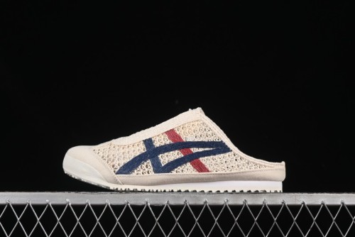 Onitsuka Tiger Mexico 66 Sabot Slip-On Sneakers with Breathable Mesh Upper - 1183C123-100