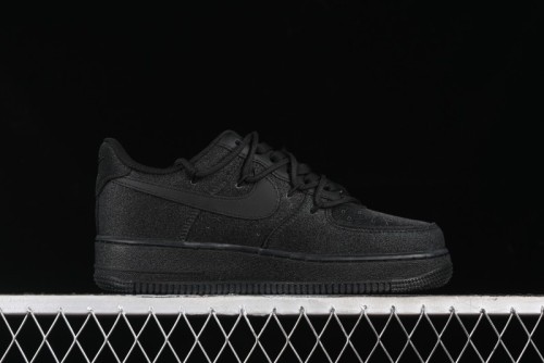 Nike Air Force 1 '07 Low White Black Starry Full Diamond Lace-Up Low-Top Casual Sneakers - ZH0316-032