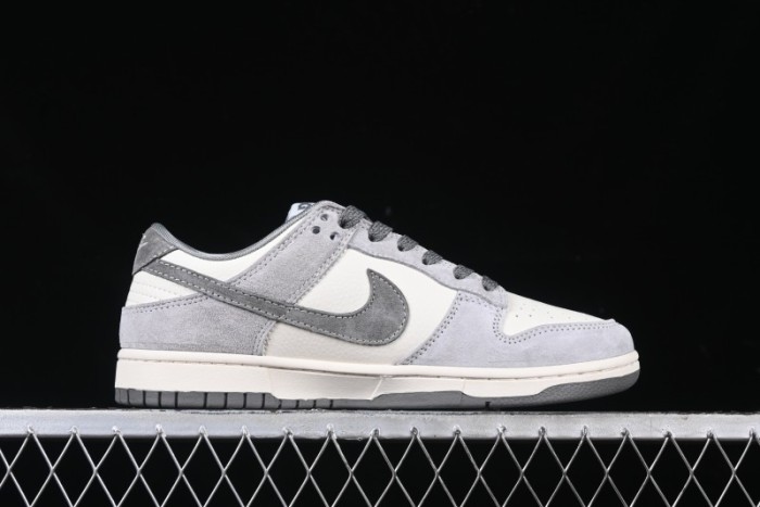 Nike SB Dunk Low The North Face Collaboration Double Swoosh Grey Pigskin Anniversary Edition Custom Low-Top Casual Skate Shoes - XX3168-009