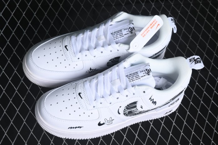 Nike Air Force 1 '07 Low  Smiley Face  Casual Sneakers - FB8971-020