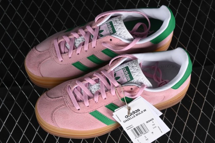 Adidas Originals Gazelle Bold IE0420 Low-Top Sneakers with Thick Sole for Casual Wear - IE0420 1