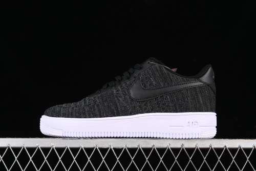 Nike Air Force 1 '07 Low 2.0 Black Flyknit Casual Sneakers - CI0051-300 1