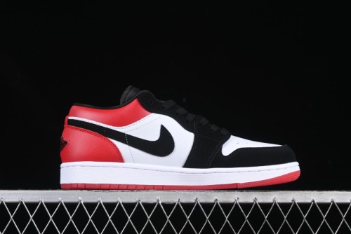 Nike Air Jordan 1 Low  White Black Gym Red  Retro Casual Sneakers - IB8971-106