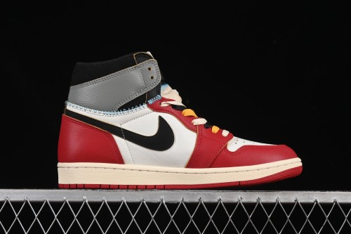 Nike Union x Air Jordan 1 Retro High Basketball Shoes with Chicago-Inspired Design - HV8563-600