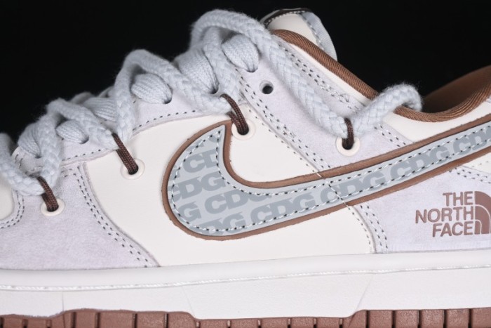Nike SB Dunk Low The North Face x CDG Collaboration Anniversary Edition Custom Low-Top Casual Sneakers - XX3168-110