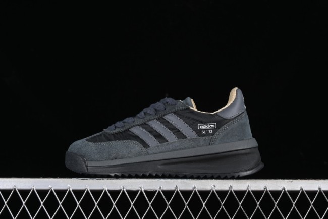 Adidas Originals SL 72 Retro Running Shoes with Nylon Upper and Rubber Outsole - IH5569