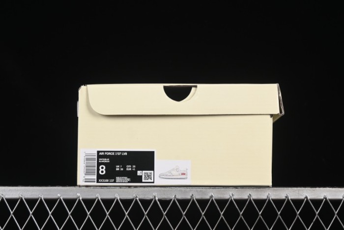 Nike Air Force 1'07 Low Supreme Co-branded Blue and White Casual Sneakers - XX3168-137