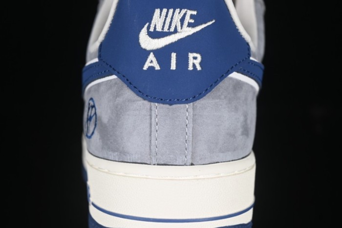 Nike Air Force 1 '07 Low Volon Bear Collaboration Blue Swoosh Casual Sneakers - KK1988-045