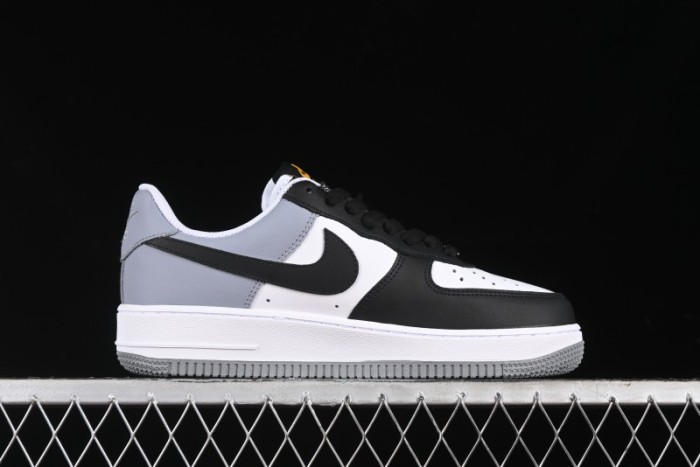 Nike Air Force 1 '07 Low Casual Sneakers in Black, White, and Gray - FB7162-081
