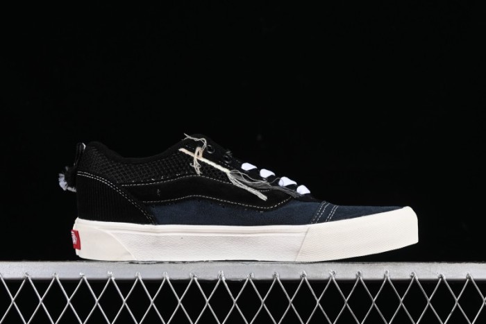 Vans Knu Skool Dragon Whisker Black Blue Slip-Resistant Cushioned Casual Low-Top Sneakers - VN0AUAK335 1