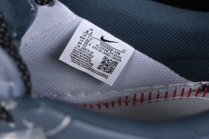 Nike Air Force 1 '07 Low Stussy Collaboration Bright Blue Black Swoosh Low-Top Casual Sneakers - XZ3328-198