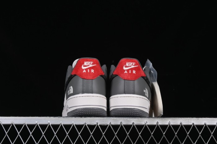 Nike Air Force 1 '07 Low The North Face Collaboration Beige Grey Black Snake Leather Custom Casual Sneakers - DM6688-052