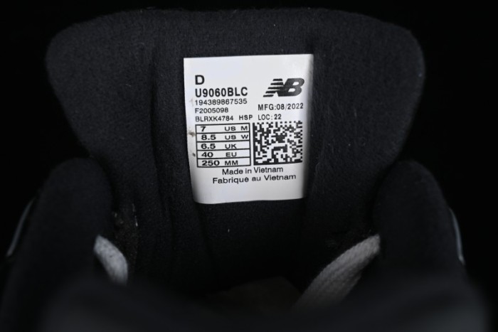 Joe Freshgoods x New Balance NB9060 Retro Casual Running Sneakers with ABZORB Cushioning - U9060BLC