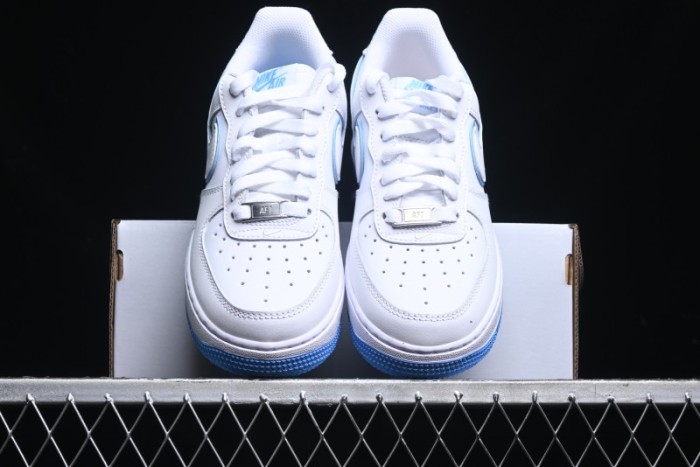 Nike Air Force 1 '07 Low Top-Grain Leather Casual Sneakers with Full-Length Air Cushion - DV0788-101