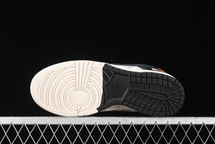 Nike SB Dunk Low Gucci Collaboration - Small Bee Series Black Hook Anniversary High-End Custom Low-Top Casual Sneakers - MM1089-030