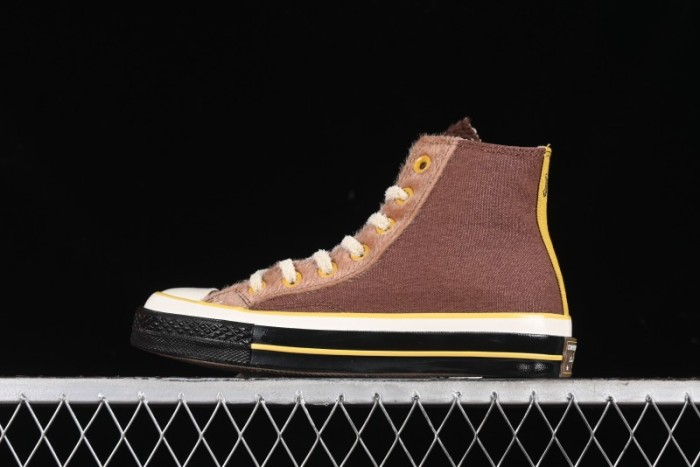 Converse Zoo Happy Pets Series High-Top Fleece-Lined Casual Sneakers with Animal-Themed Design - A12767C