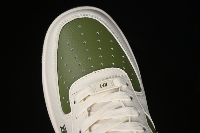 Nike Air Force 1 '07 Low Burberry Collaboration - Off White Mint Green Low Top Casual Sneakers - BB8588-221