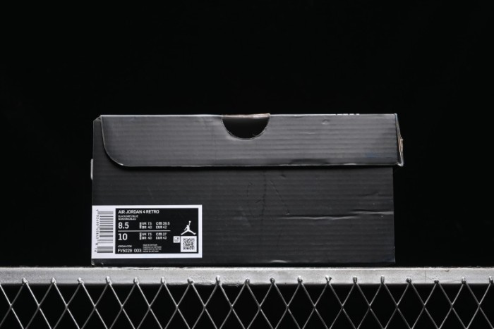 Nike Air Jordan 4 Retro Sneakers in Black, Blue and Neutral Grey - FV5029-003