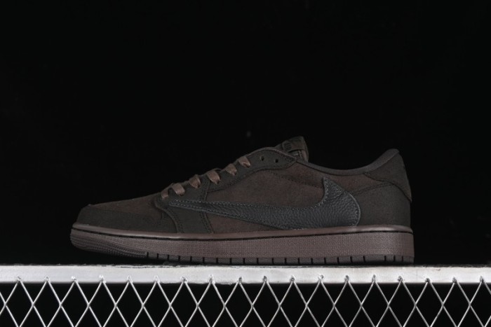 Nike Travis Scott x Air Jordan 1 Low OG AJ1 Collaboration Reverse Swoosh Sneakers - DM7866-202