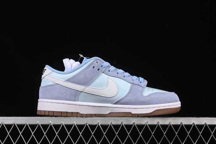 Nike Dunk Low Retro Casual Sneakers in Leather and Suede with Pre-Aged Coconut Milk Sole - IB6399-400
