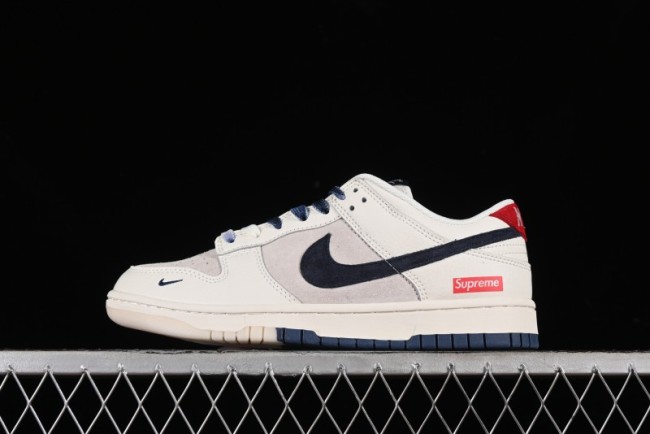 Nike SB Dunk Low Supreme Collaboration Anniversary Custom Low-Top Casual Skate Shoes - FC1688-142 1