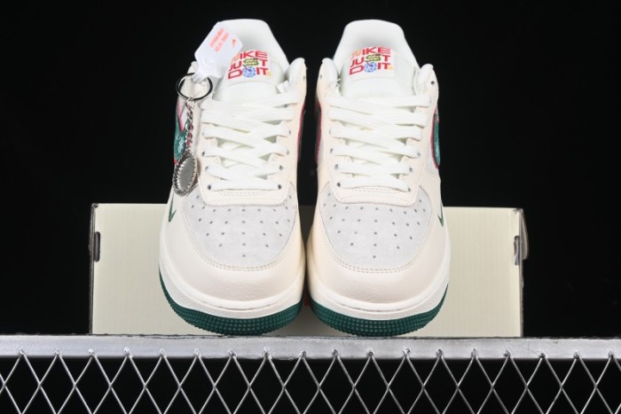 Nike Air Force 1'07 Low Just Collaboration - Christmas Tree Low-Top Casual Sneakers - DF0188-034