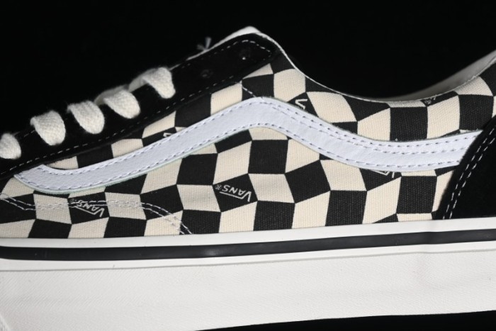 Vans Old Skool Reissue 136 High-End Series Canvas Sneakers with Toe Cap Design - VN000MT6BPQ 1