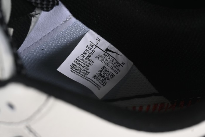 Nike Air Force 1 '07 Low The North Face x Comme des Garçons Black White Line Casual Sneakers - HH7518-050