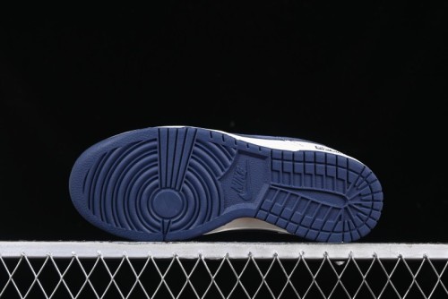 Nike SB Dunk Low Supreme Collaboration Grey Blue Woven Label Anniversary High-End Custom Low-Top Casual Skate Shoes - BB7518-026