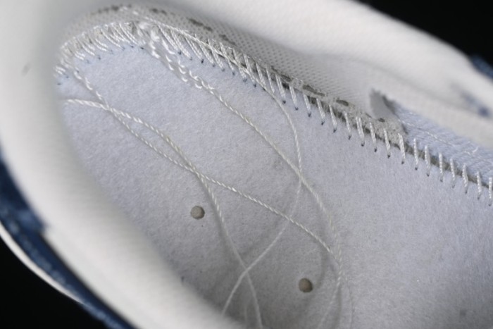 Nike Travis Scott x Fragment Design x Air Jordan 1 Low OG SP AJ1 MLB Collaboration White Blue Denim Low-top Casual Sneakers - DM7866-051