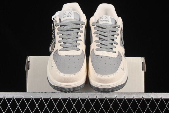Nike Air Force 1'07 Low Kaws Collaboration Beige Grey Casual Sneakers - KK1988-078