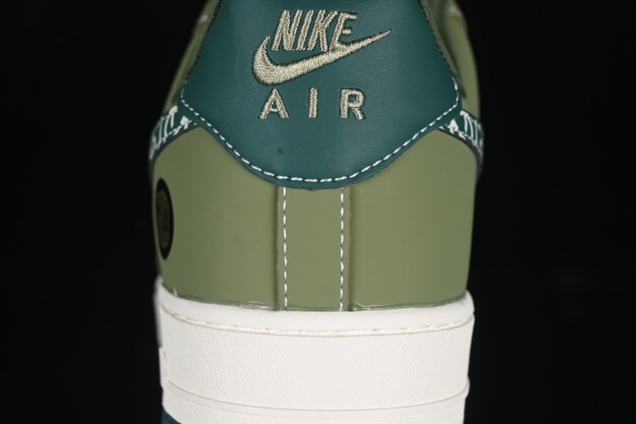 Nike Air Force 1'07 Low Gucci Collaboration Green Paisley Swoosh Casual Sneakers - KK1988-063