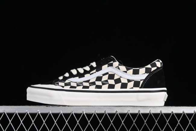 Vans Old Skool Reissue 136 High-End Series Canvas Sneakers with Toe Cap Design - VN000MT6BPQ 1