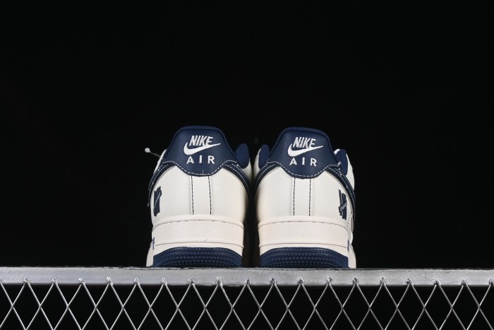 Nike Air Force 1 '07 Low UN Collaboration Navy Splatter Swoosh Casual Sneakers - XS1958-522