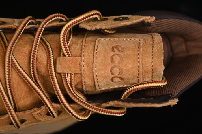 ECCO Exostrike Series Work Leather Anti-Slip Platform Boots - 63890801003