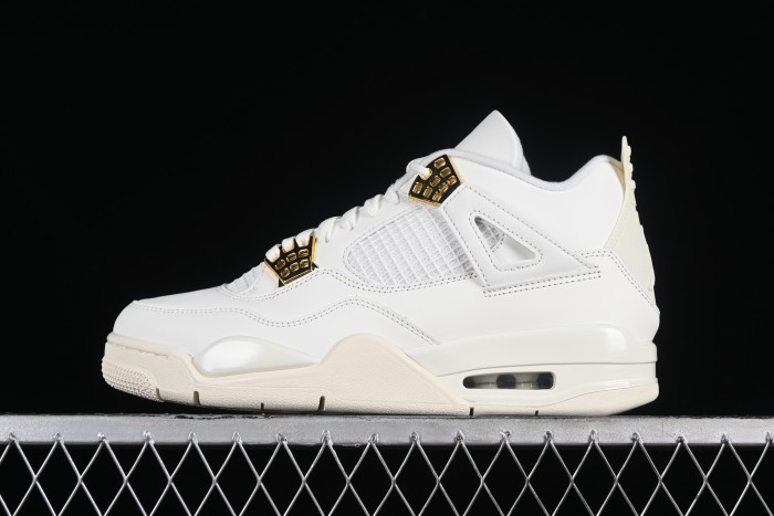 Nike Air Jordan 4 Retro Metallic Gold Basketball Shoes - AQ9129-170 1