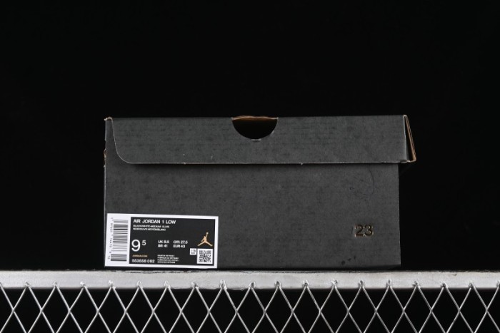 Nike Air Jordan 1 Low  Medium Olive  Retro Casual Sneakers - 553558-092