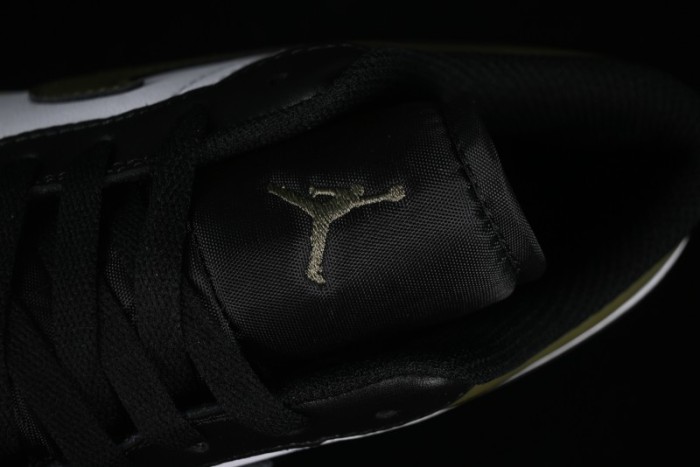 Nike Air Jordan 1 Low  Medium Olive  Retro Casual Sneakers - 553558-092