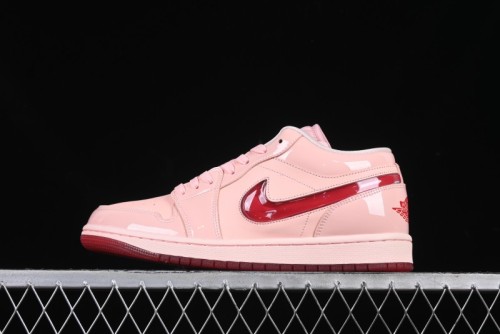 Nike Air Jordan 1 Low AJ1 Valentine's Day Jelly Pink Low-Top Lifestyle Basketball Shoes - HF3174-600