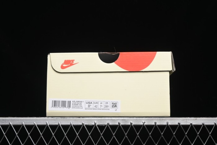 Nike Travis Scott x Fragment Design x Air Jordan 1 Low OG SP AJ1 Sneakers - SJ2068-133