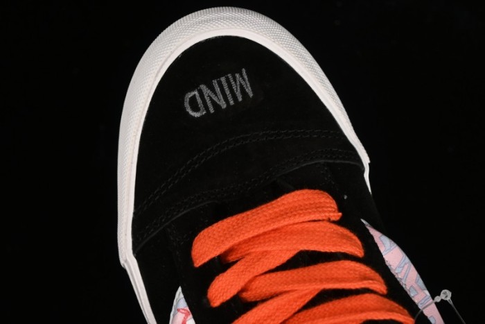 Vans Classics Knu Skool Retro Sneakers with Embroidered Graffiti Design and Thick Tongue - VN000CS00ZB 1